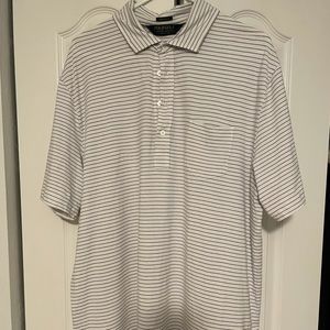 Ralph Lauren Polo Golf White w/purple pin stripes